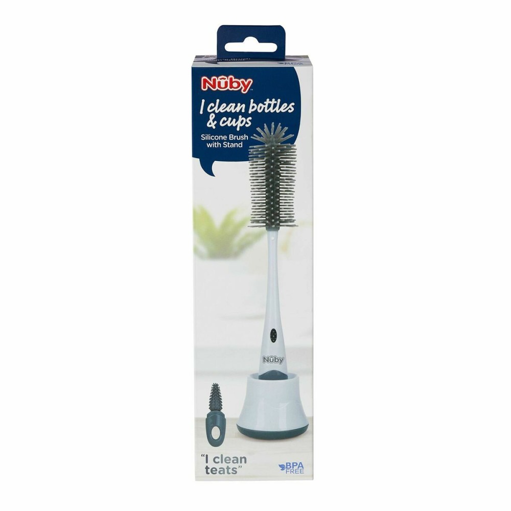 Brosse de Nettoyage Biberon et Tétine Nûby Poignée ergonomique