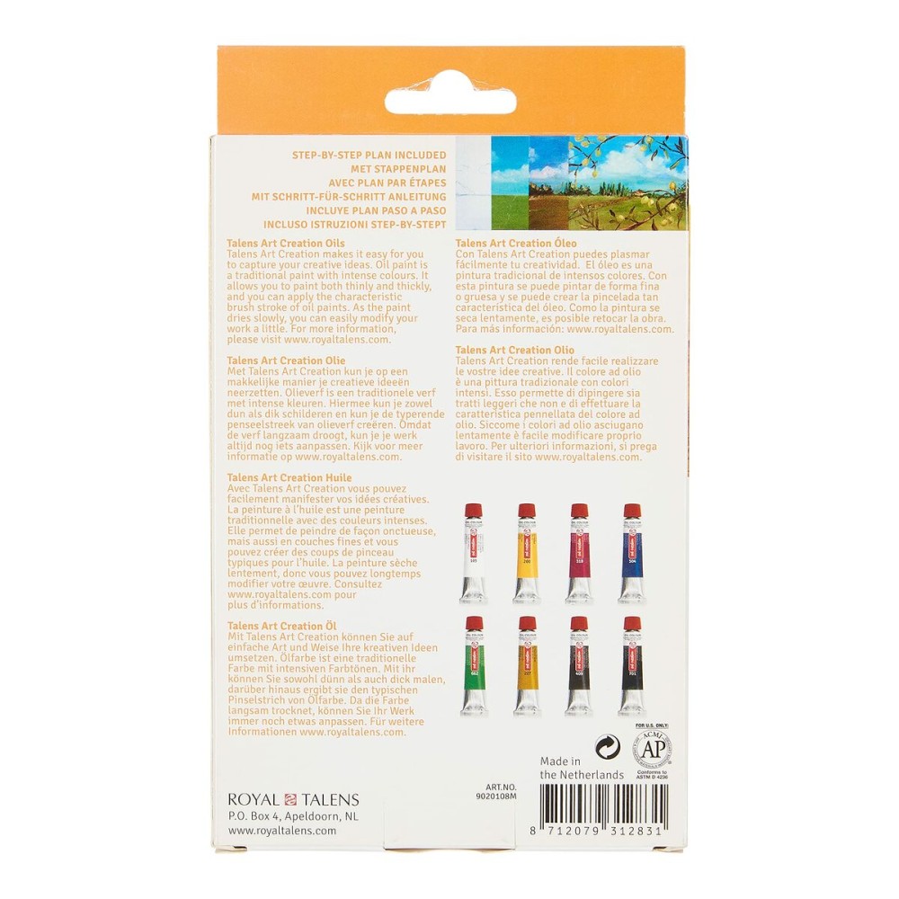 Farbe Talens Art Creation Bunt 12 ml 8 Stücke