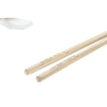 Sushi Set DKD Home Decor Bamboo Board Natural Oriental 28 x 9 x 2 cm (3 Pieces) (6 Pieces)