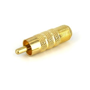 Adaptateur RCA Startech RCACOAXMF Jaune