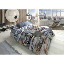 Duvet cover set Lois MEGANO P. Blue King size 2 Pieces 3 Pieces