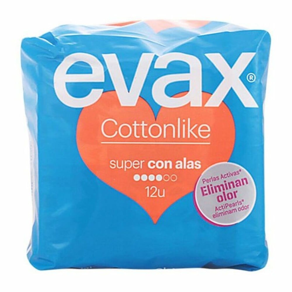 Super-Binden mit Flügeln Cotton Like Evax (12 uds)