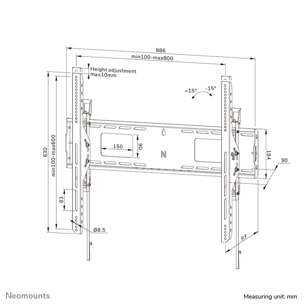 TV Halterung Neomounts WL35-750BL18 43"