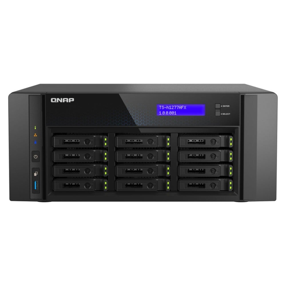NAS-Netzwerk-Speicher Qnap TS-H1277AFX-R7-32G Schwarz