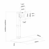 Support de table d'écran Neomounts FPMA-D890WHITE 