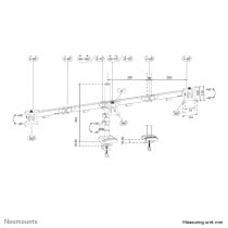 Bildschirm-Träger für den Tisch Neomounts DS60-600BL3 10" 27"