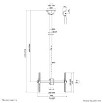 Screen Table Support Neomounts CL35-440BL16L 70" 37" 50 kg