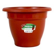 Plant pot Squares Dem   Brown