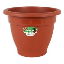 Plant pot Squares Dem   Brown