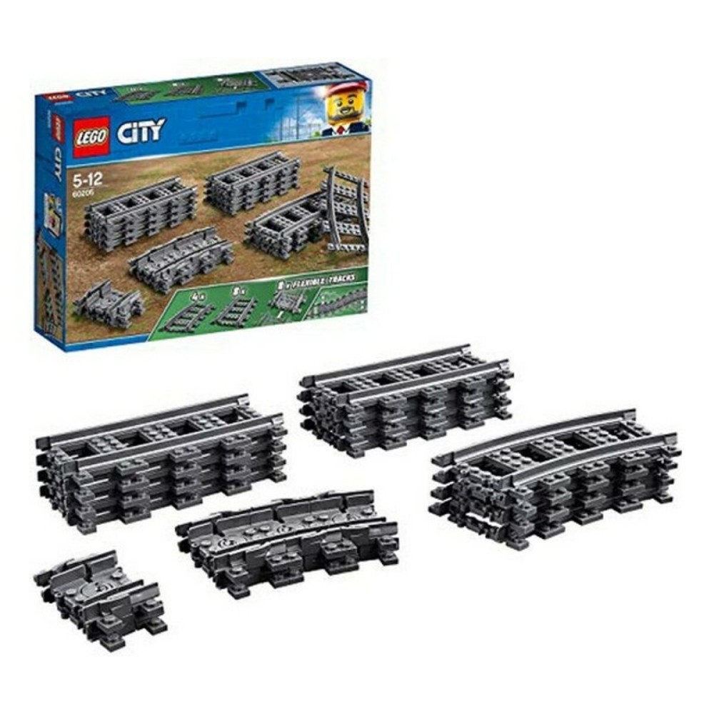 Playset Lego City 60205 Rail Pack 20 Pieces 