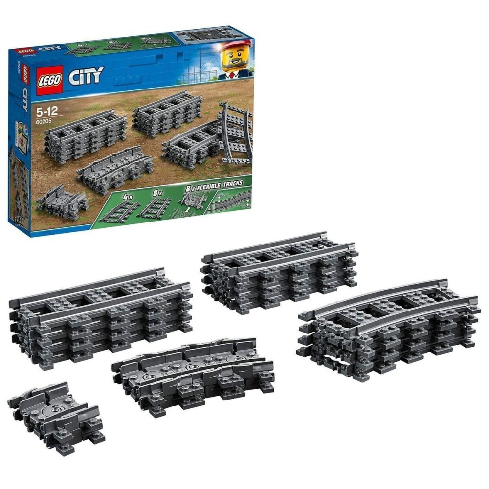 Playset Lego City 60205 Rail Pack 20 Pieces 