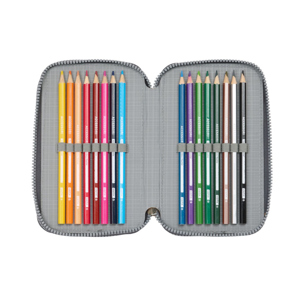 Fourre-tout Real Madrid C.F. Gris 12,5 x 19,5 x 5,5 cm 37 Pièces