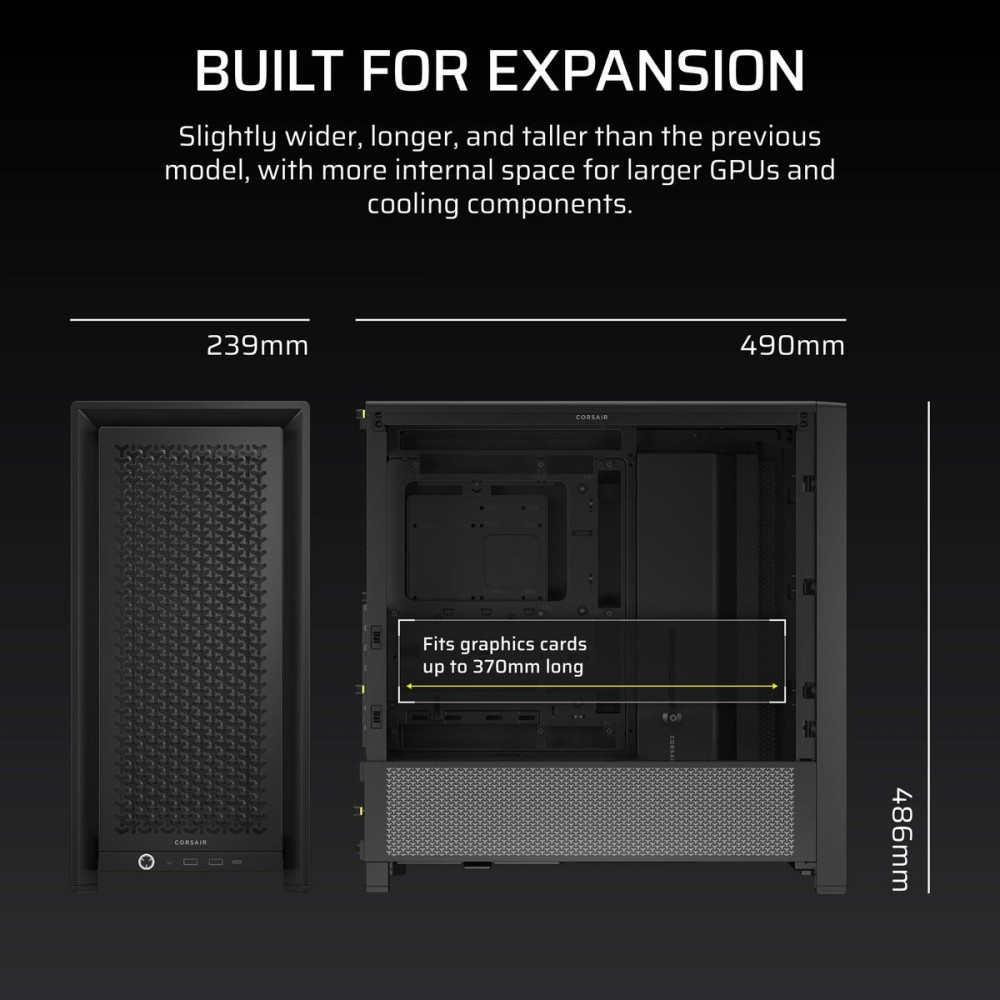 ATX Semi-Tower Gehäuse Corsair Schwarz
