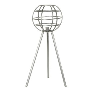 Lampe de bureau DKD Home Decor Métal Gris foncé (50 x 50 x 98 cm)