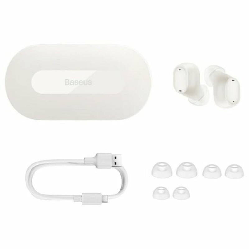 Headphones with Microphone Baseus White