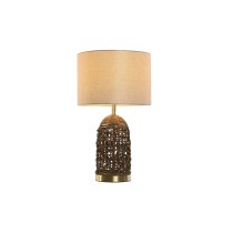 Tischlampe Home ESPRIT Braun Beige Gold 50 W 220 V 33 x 33 x 56 cm