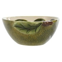 Snack Bowl Home ESPRIT Yellow Green Stoneware Lemon 23,5 x 17 x 7,5 cm (3 Units)