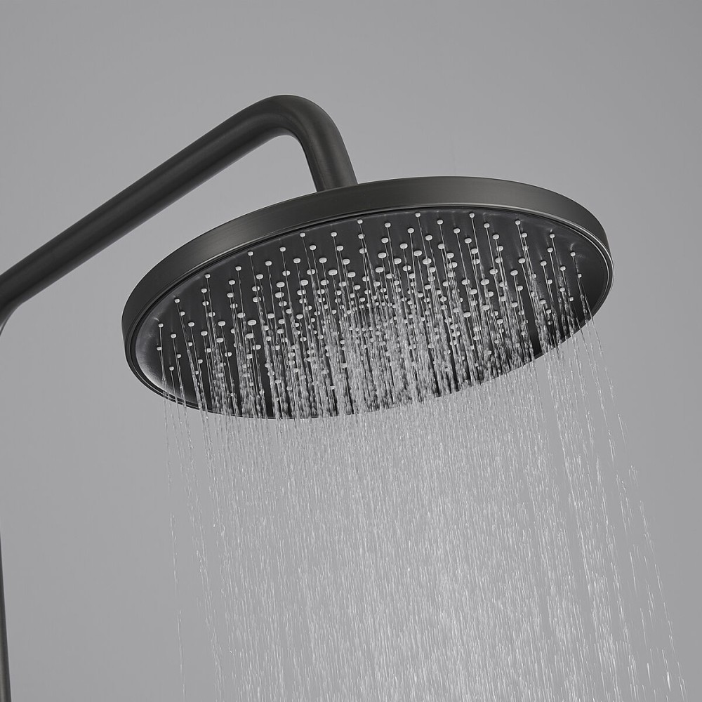 Colonne de douche Fontastock Gris Acier inoxydable ABS H 1/2" Mitigeur