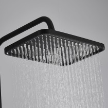 Shower Column Fontastock Black Stainless steel ABS Plastic