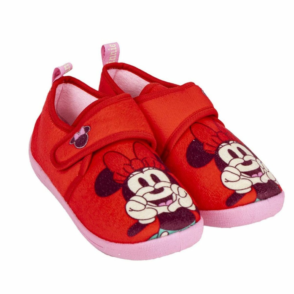 Hausschuhe Minnie Mouse Rot Velcro