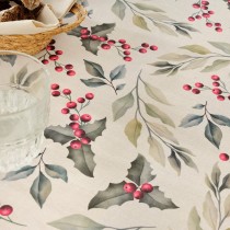 Stain-proof resined tablecloth Belum Christmas Red Green Natural 250 x 150 cm