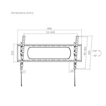 TV Mount TM Electron 43” 90" 80 kg