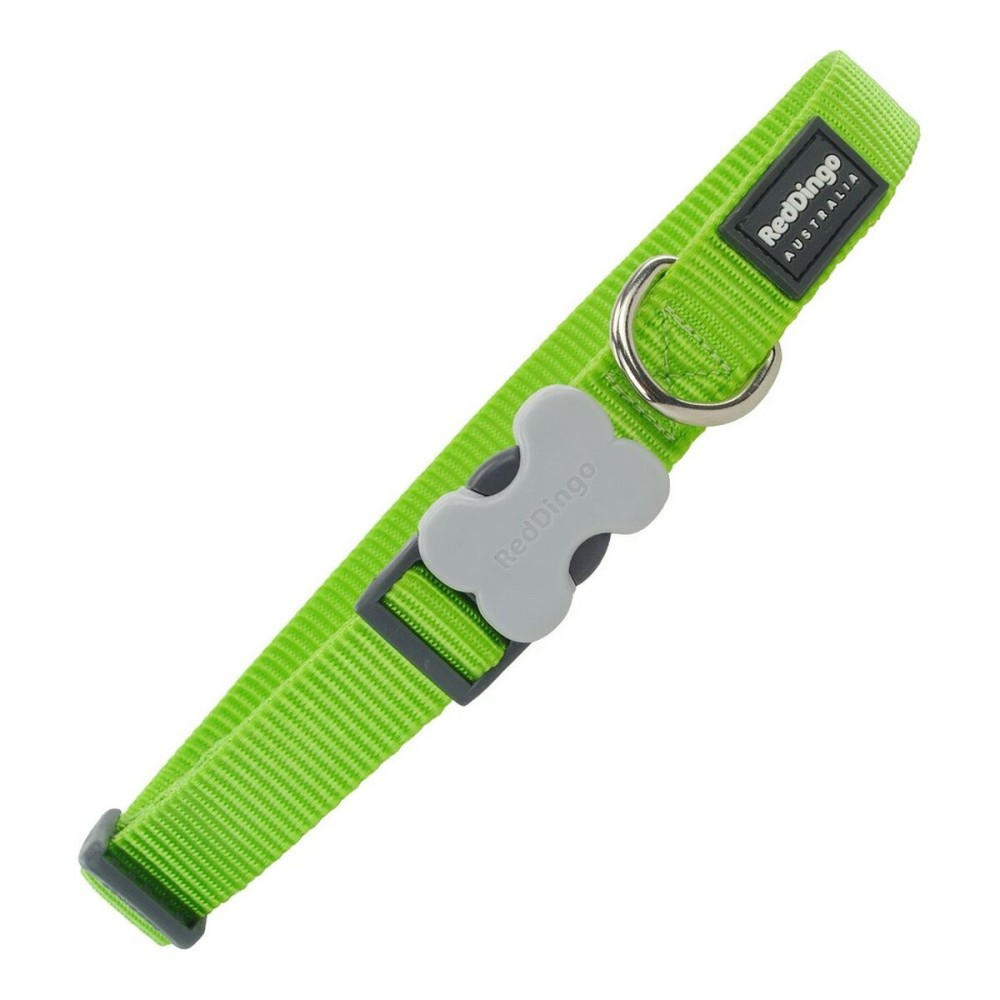 Dog collar Red Dingo Lime (1,2 x 20-32 cm)