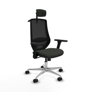 Office Chair with Headrest Mardos Piqueras y Crespo D086N2H Black