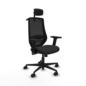 Office Chair with Headrest Mardos Piqueras y Crespo D036N2H Black