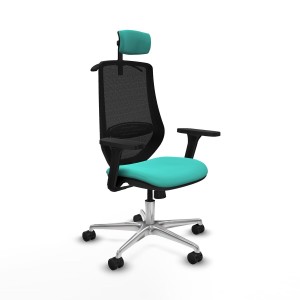 Chaise de Bureau avec Appui-tête Mardos Piqueras y Crespo D086N2H Turquoise