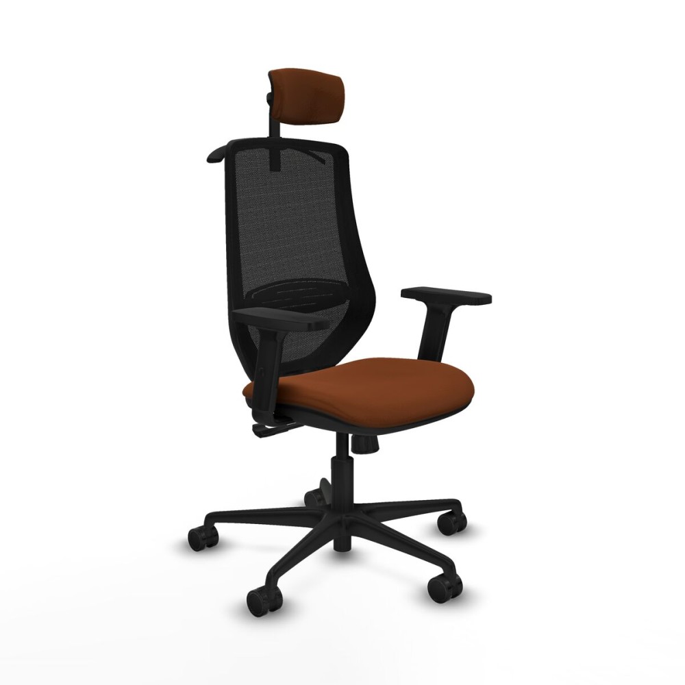 Chaise de Bureau avec Appui-tête Mardos Piqueras y Crespo D036N2H Marron Noir