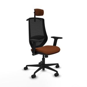 Chaise de Bureau avec Appui-tête Mardos Piqueras y Crespo D036N2H Marron Noir