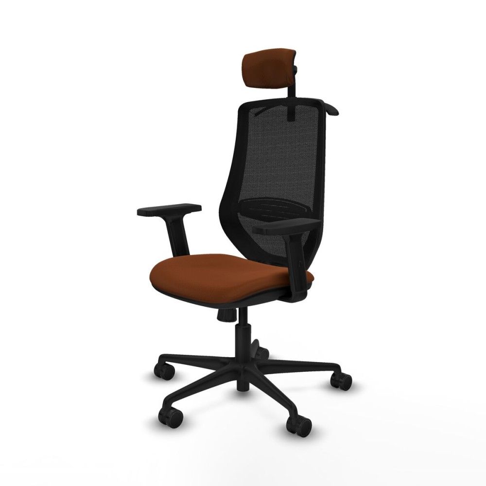 Chaise de Bureau avec Appui-tête Mardos Piqueras y Crespo D036N2H Marron Noir