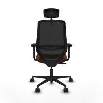Chaise de Bureau avec Appui-tête Mardos Piqueras y Crespo D036N2H Marron Noir