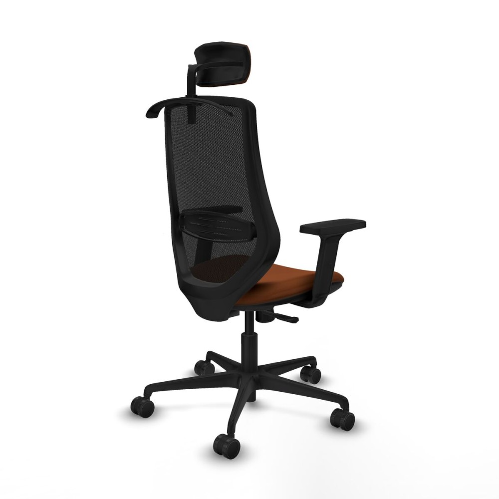 Chaise de Bureau avec Appui-tête Mardos Piqueras y Crespo D036N2H Marron Noir
