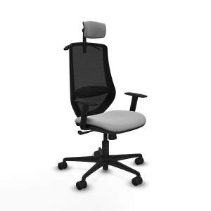 Chaise de Bureau avec Appui-tête Mardos Piqueras y Crespo D036N2H Gris clair