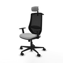 Chaise de Bureau avec Appui-tête Mardos Piqueras y Crespo D036N2H Gris clair