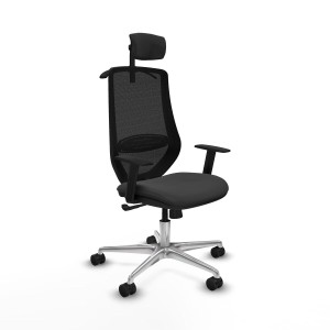 Chaise de Bureau avec Appui-tête Mardos Piqueras y Crespo D086N2H Gris foncé