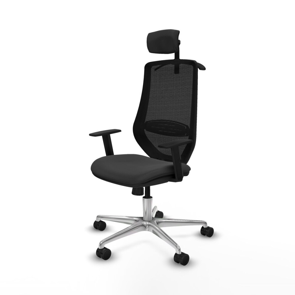 Chaise de Bureau avec Appui-tête Mardos Piqueras y Crespo D086N2H Gris foncé