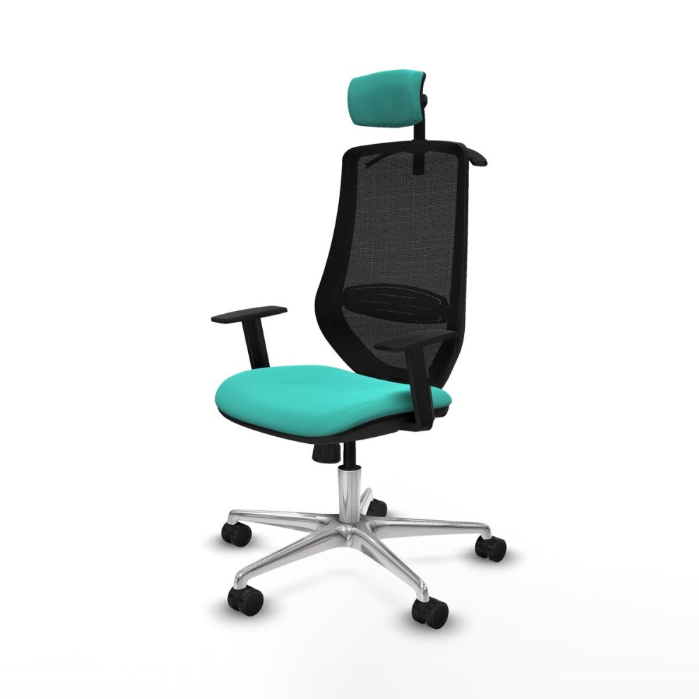 Chaise de Bureau avec Appui-tête Mardos Piqueras y Crespo D086N2H Turquoise