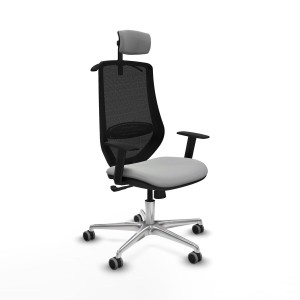 Chaise de Bureau avec Appui-tête Mardos Piqueras y Crespo D086G2H Gris clair