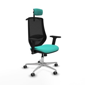 Chaise de Bureau avec Appui-tête Mardos Piqueras y Crespo D086G2H Turquoise