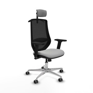 Chaise de Bureau avec Appui-tête Mardos Piqueras y Crespo D086G2H Gris clair