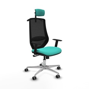 Chaise de Bureau avec Appui-tête Mardos Piqueras y Crespo D086G2H Turquoise