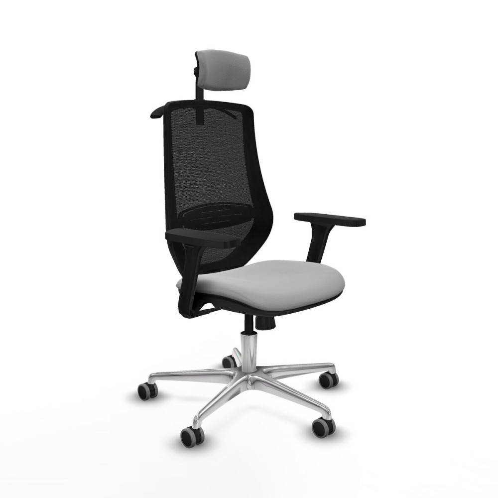 Chaise de Bureau avec Appui-tête Mardos Piqueras y Crespo D086G2H Gris clair