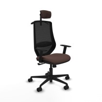 Bürostuhl mit Kopfstütze Mardos Piqueras y Crespo D036N2H Schwarz Dunkelbraun