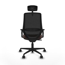 Bürostuhl mit Kopfstütze Mardos Piqueras y Crespo D036N2H Schwarz Dunkelbraun