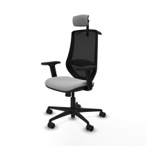 Office Chair with Headrest Mardos Piqueras y Crespo D036N2H Light grey