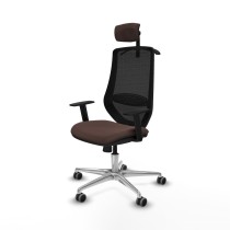 Bürostuhl mit Kopfstütze Mardos Piqueras y Crespo D086G2H Schwarz Dunkelbraun