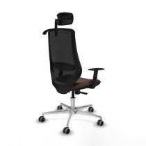 Bürostuhl mit Kopfstütze Mardos Piqueras y Crespo D086G2H Schwarz Dunkelbraun